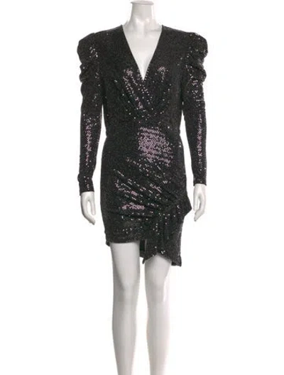 Pre-owned Iro V-neck Mini Dress In Multi