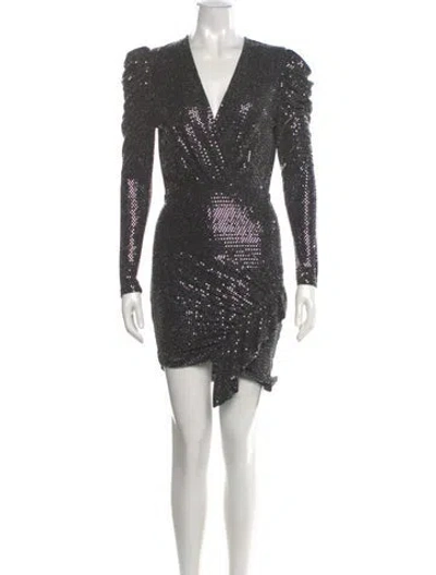 Pre-owned Iro V-neck Mini Dress In Multi