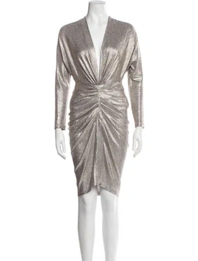 Pre-owned Iro V-neck Mini Dress In Multicolor