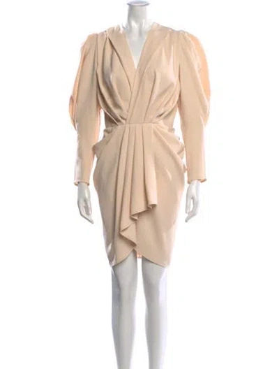 Pre-owned Iro V-neck Mini Dress In Neutral