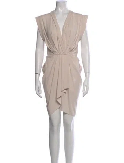 Pre-owned Iro V-neck Mini Dress In Pink