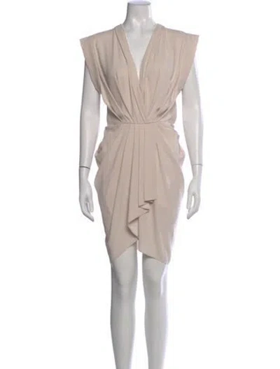 Pre-owned Iro V-neck Mini Dress In Pink