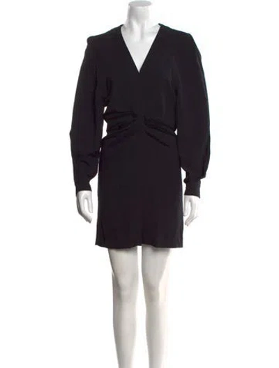 Pre-owned Iro V-neck Mini Dress W/ Tags In Black