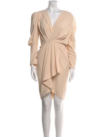 Pre-owned Iro V-neck Mini Dress W/ Tags In Neutral