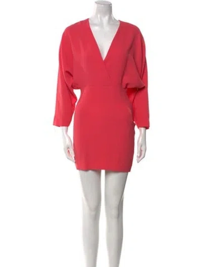 Pre-owned Iro V-neck Mini Dress W/ Tags In Pink