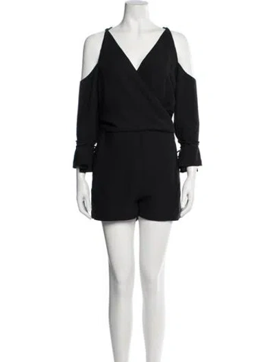 Pre-owned Iro V-neck Romper W/ Tags In Black