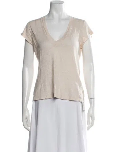 Pre-owned Iro V-neck Short Sleeve T-shirt In Pink