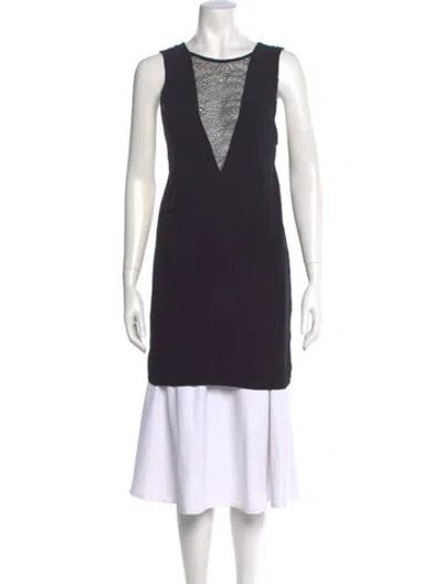 Pre-owned Iro V-neck Sleeveless Top In Black