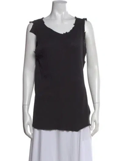 Pre-owned Iro V-neck Sleeveless Top In Black