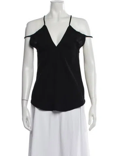 Pre-owned Iro V-neck Sleeveless Top In Black