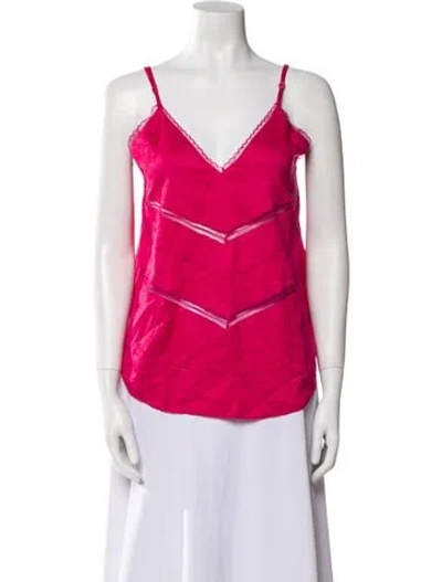Pre-owned Iro V-neck Sleeveless Top W/ Tags In Pink