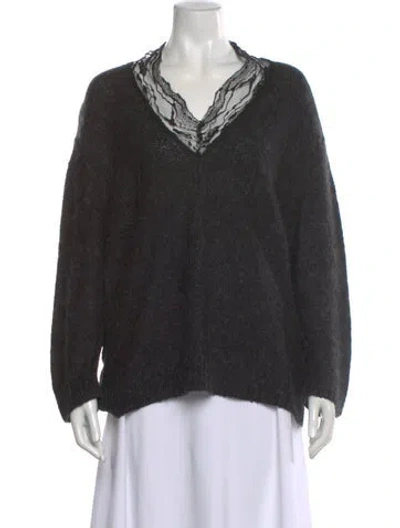 Pre-owned Iro V-neck Sweater In Black