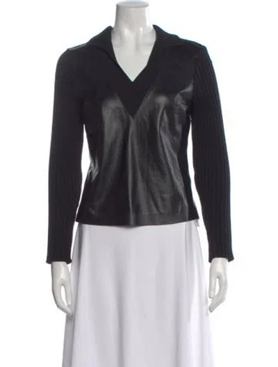 Pre-owned Iro V-neck Sweater In Black