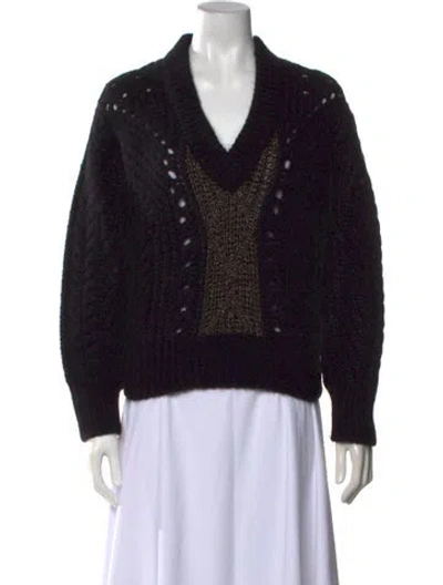 Pre-owned Iro V-neck Sweater In Black