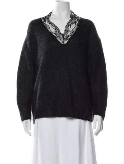 Pre-owned Iro V-neck Sweater In Black