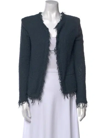 Pre-owned Iro V-neck Sweater In Blue