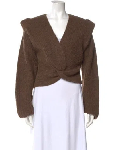 Pre-owned Iro V-neck Sweater In Brown