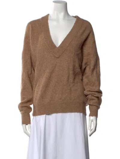 Pre-owned Iro V-neck Sweater In Brown