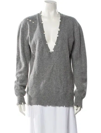 Pre-owned Iro V-neck Sweater In Gray