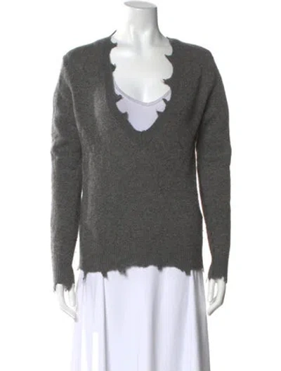 Pre-owned Iro V-neck Sweater In Gray