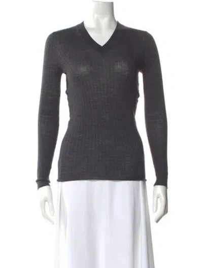 Pre-owned Iro V-neck Sweater In Gray