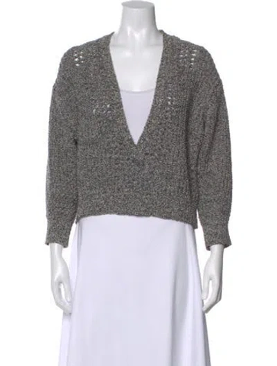 Pre-owned Iro V-neck Sweater In Gray