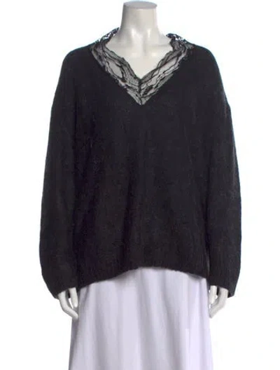 Pre-owned Iro V-neck Sweater In Gray