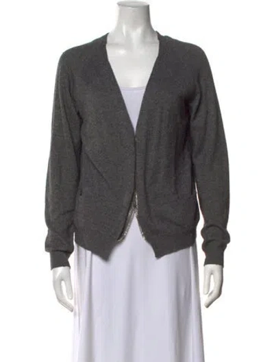 Pre-owned Iro V-neck Sweater In Grey