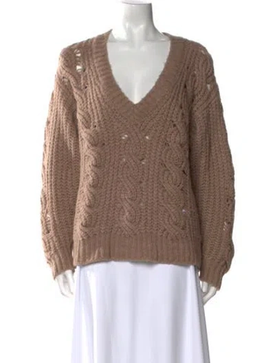 Pre-owned Iro V-neck Sweater In Neutral