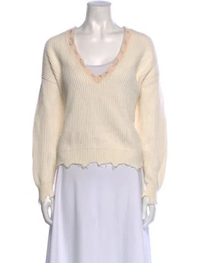 Pre-owned Iro V-neck Sweater In Neutral