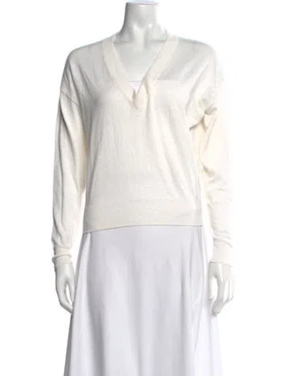 Pre-owned Iro V-neck Sweater In Neutral