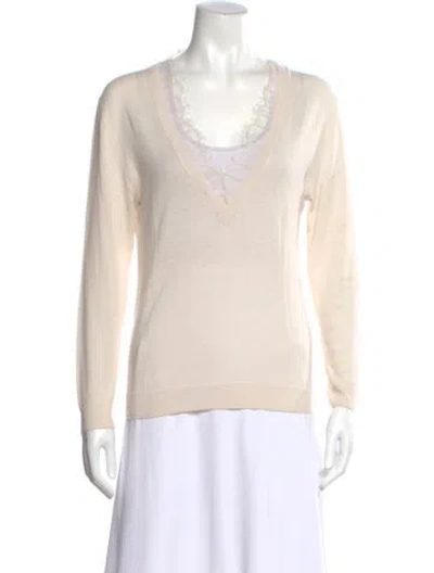 Pre-owned Iro V-neck Sweater In Neutral