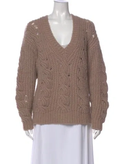 Pre-owned Iro V-neck Sweater In Neutral