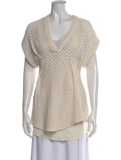 Pre-owned Iro V-neck Sweater In Neutral