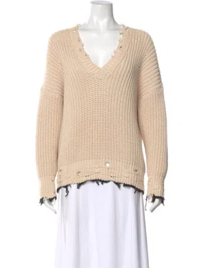 Pre-owned Iro V-neck Sweater In Neutral