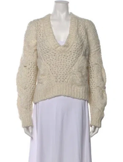Pre-owned Iro V-neck Sweater In Neutral