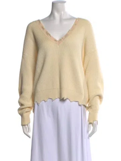 Pre-owned Iro V-neck Sweater In Neutral