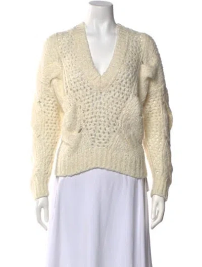 Pre-owned Iro V-neck Sweater In Neutrals