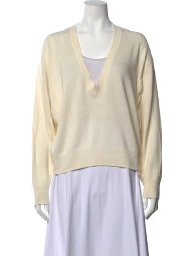 Pre-owned Iro V-neck Sweater In Neutrals