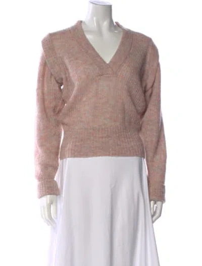 Pre-owned Iro V-neck Sweater In Pink