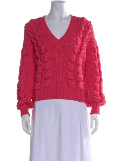 Pre-owned Iro V-neck Sweater In Pink