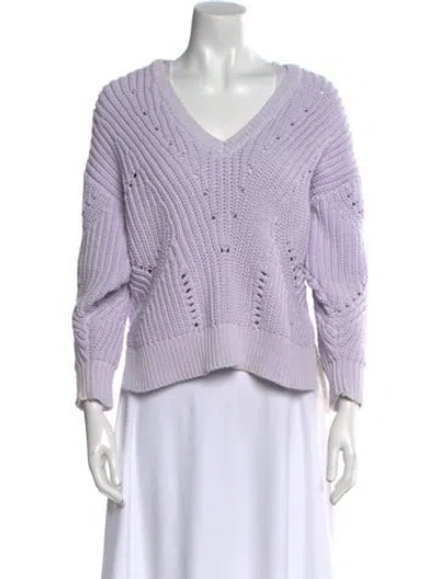 Pre-owned Iro V-neck Sweater In Purple