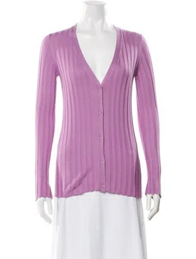 Pre-owned Iro V-neck Sweater In Purple