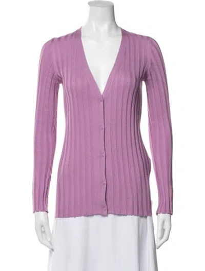 Pre-owned Iro V-neck Sweater In Purple