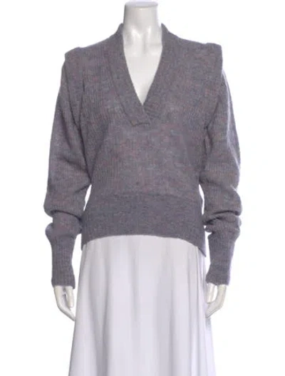 Pre-owned Iro V-neck Sweater In Purple