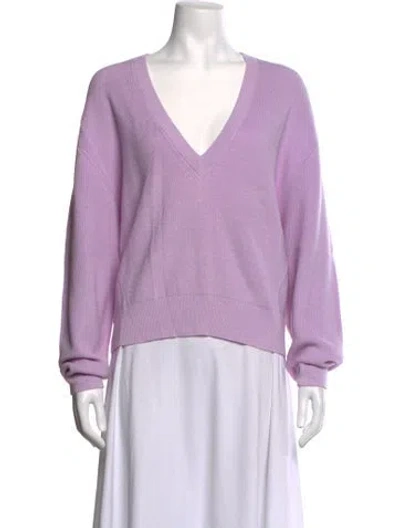Pre-owned Iro V-neck Sweater In Purple