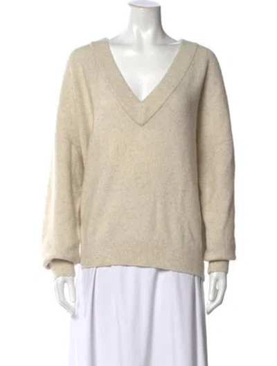 Pre-owned Iro V-neck Sweater W/ Tags In Neutrals