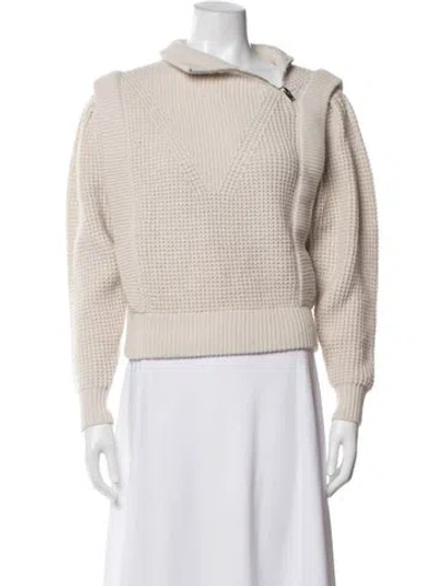 Pre-owned Iro V-neck Sweater W/ Tags In White