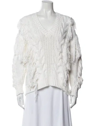 Pre-owned Iro V-neck Sweater In White