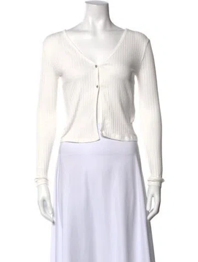 Pre-owned Iro V-neck Sweater In White